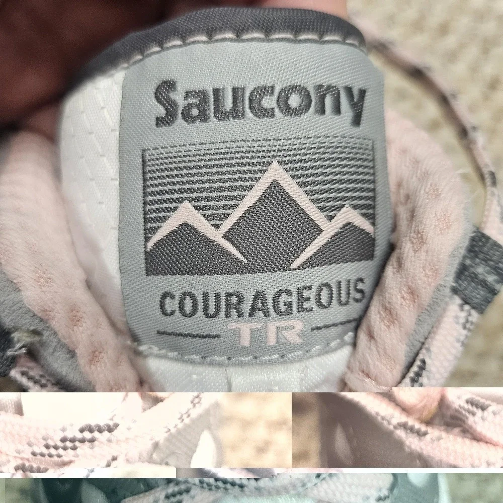 Saucony‎ Courageous TR Shoes Sneakers Classic Women's Size 10 White Gray Pink